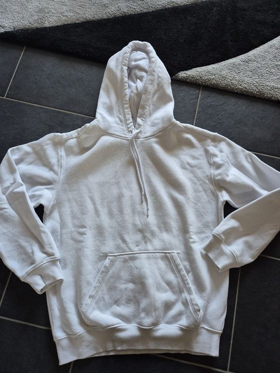 H&M Pulls & Sweat-shirts: Hoodie,H&M, weiss Grösse XS, Relaxed Fit – D'occasion à Büsserach par Fairprice_83