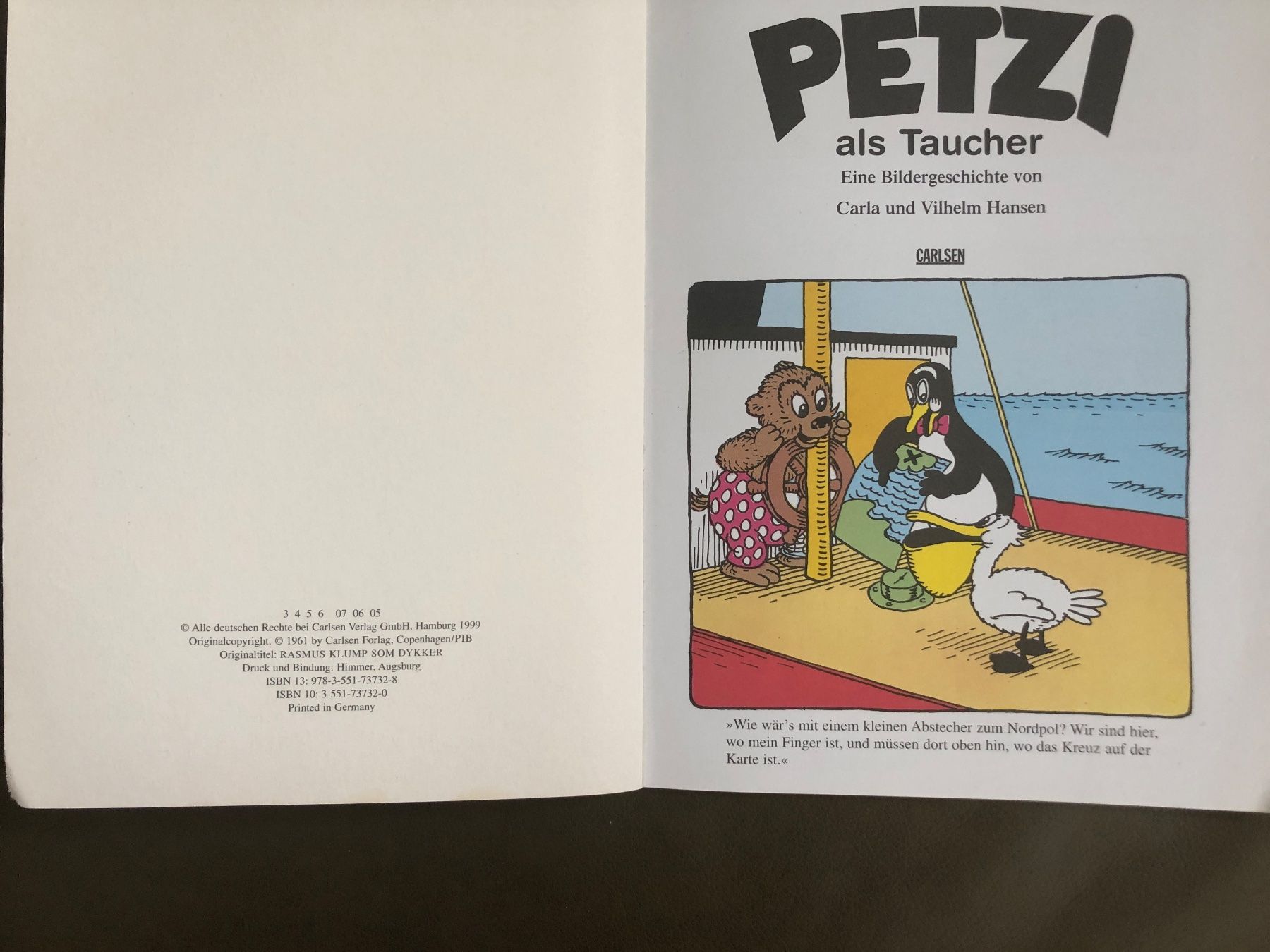 Libri: Buch Petzi als Taucher – Usato da Nunningen venduto da anclaudia 1