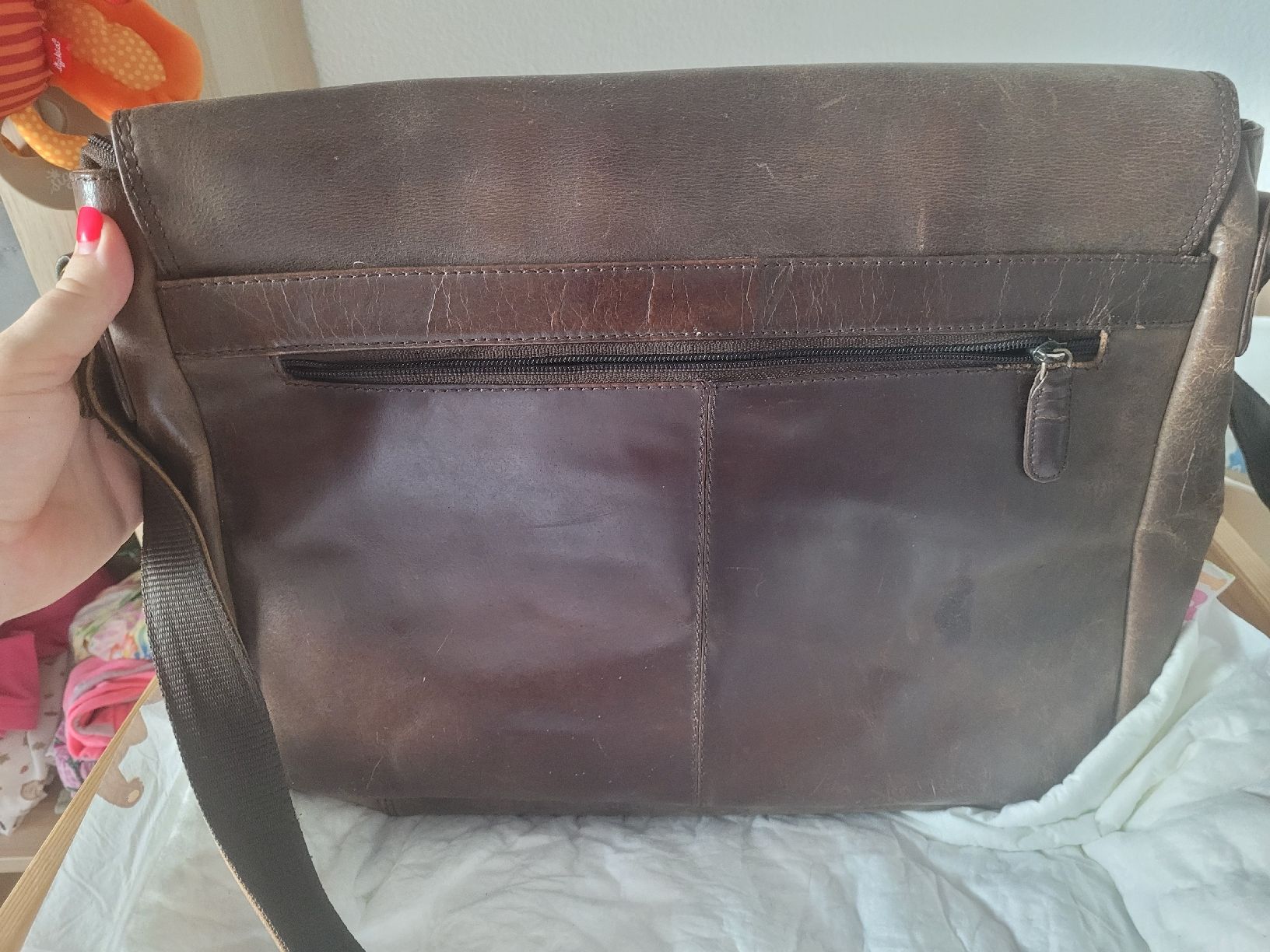 Borse: capiente borsa vintage in pelle – Usato da Giubiasco venduto da A.B00 4