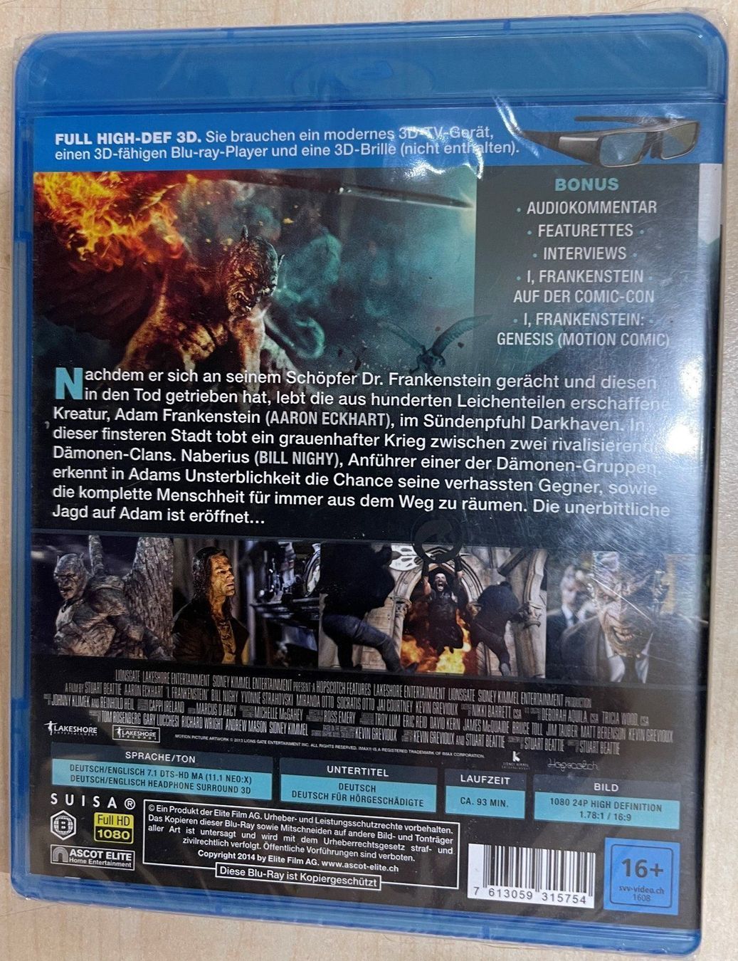 Tutti i DVDs: I, Frankenstein blu ray – Nuovo e nell'imballaggio originale da Oftringen venduto da Vucki 1