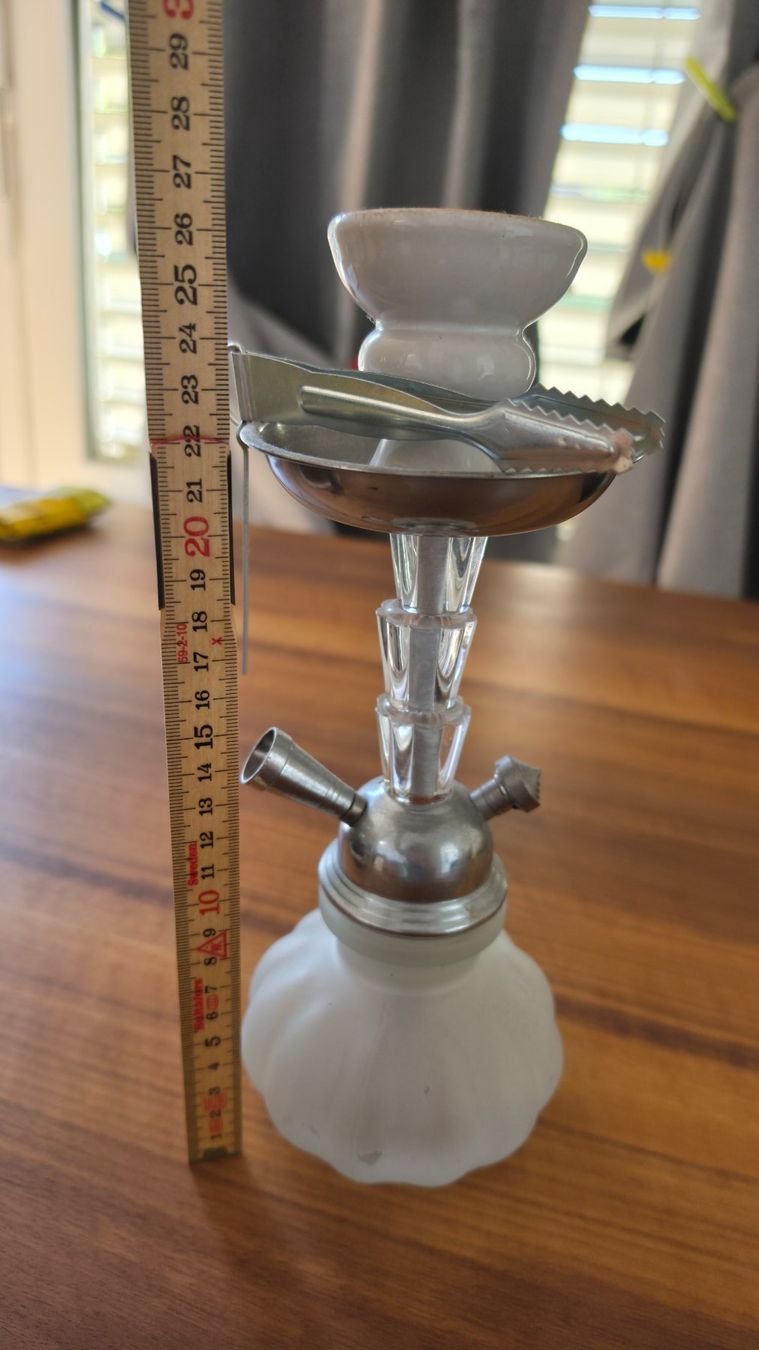 Narghilé: Shisha Wasserpfeife weiss, klein – Nuovo (secondo la descrizione) da Wabern venduto da Womankind
