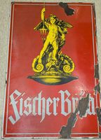 Original Emailschild/Werbeschild von Fischer Bräu