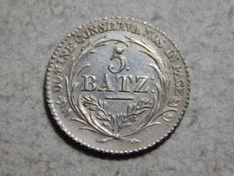 Kantonsmünze Luzern 1816 - 5 Batzen, Silber, vorzüglich/unz