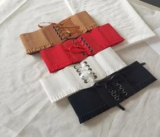 Set 4x Breiter Gürtel im koreanischen Stil / Ceinture