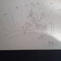 Celestino Piatti  Original  Bleistiftzeichnung in Kinderbuch