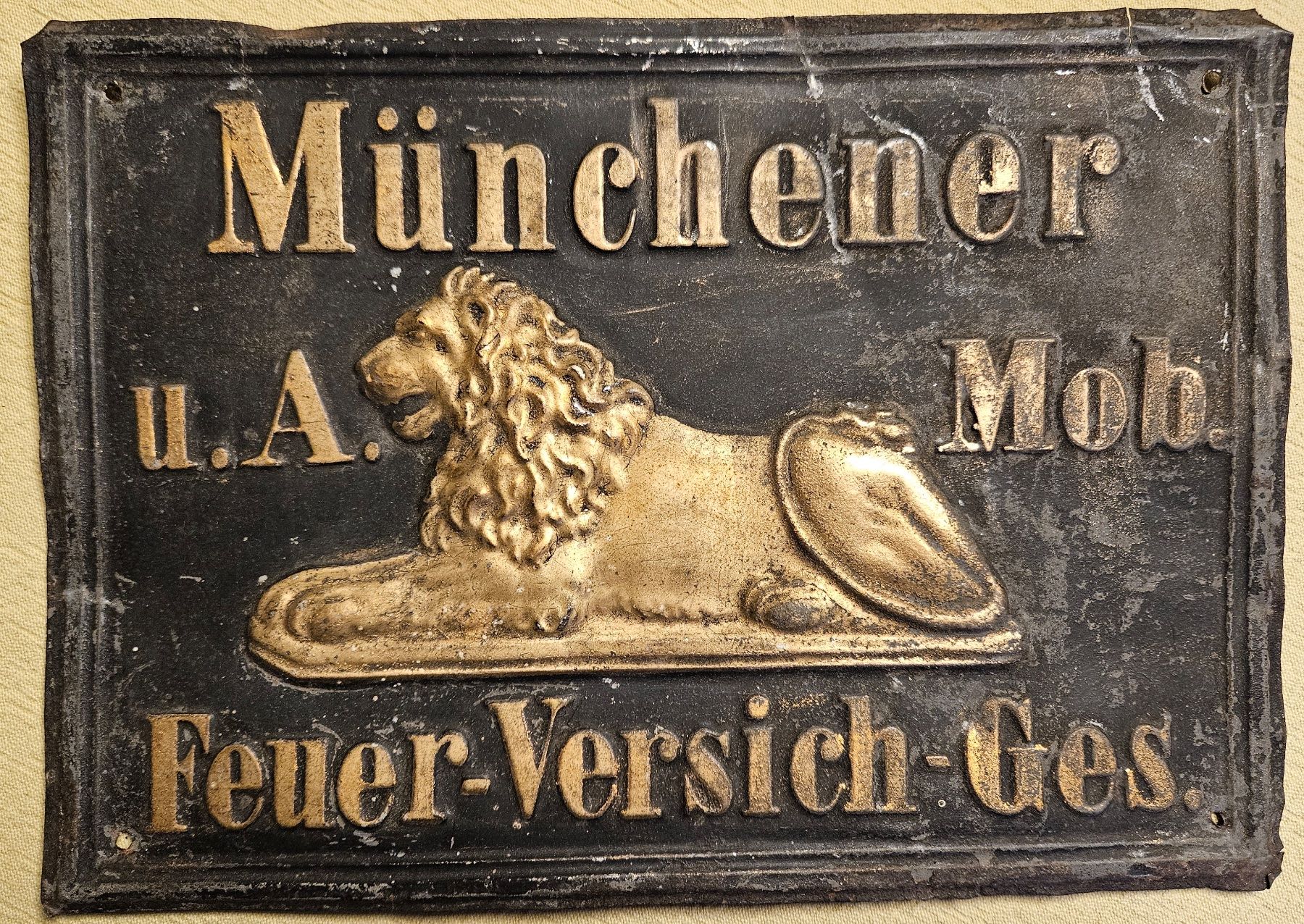 Insegne: altes Versicherungs-Schild – Usato da Muri b. Bern venduto da rasastro