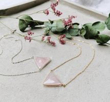 Kette mit Rosenquarz