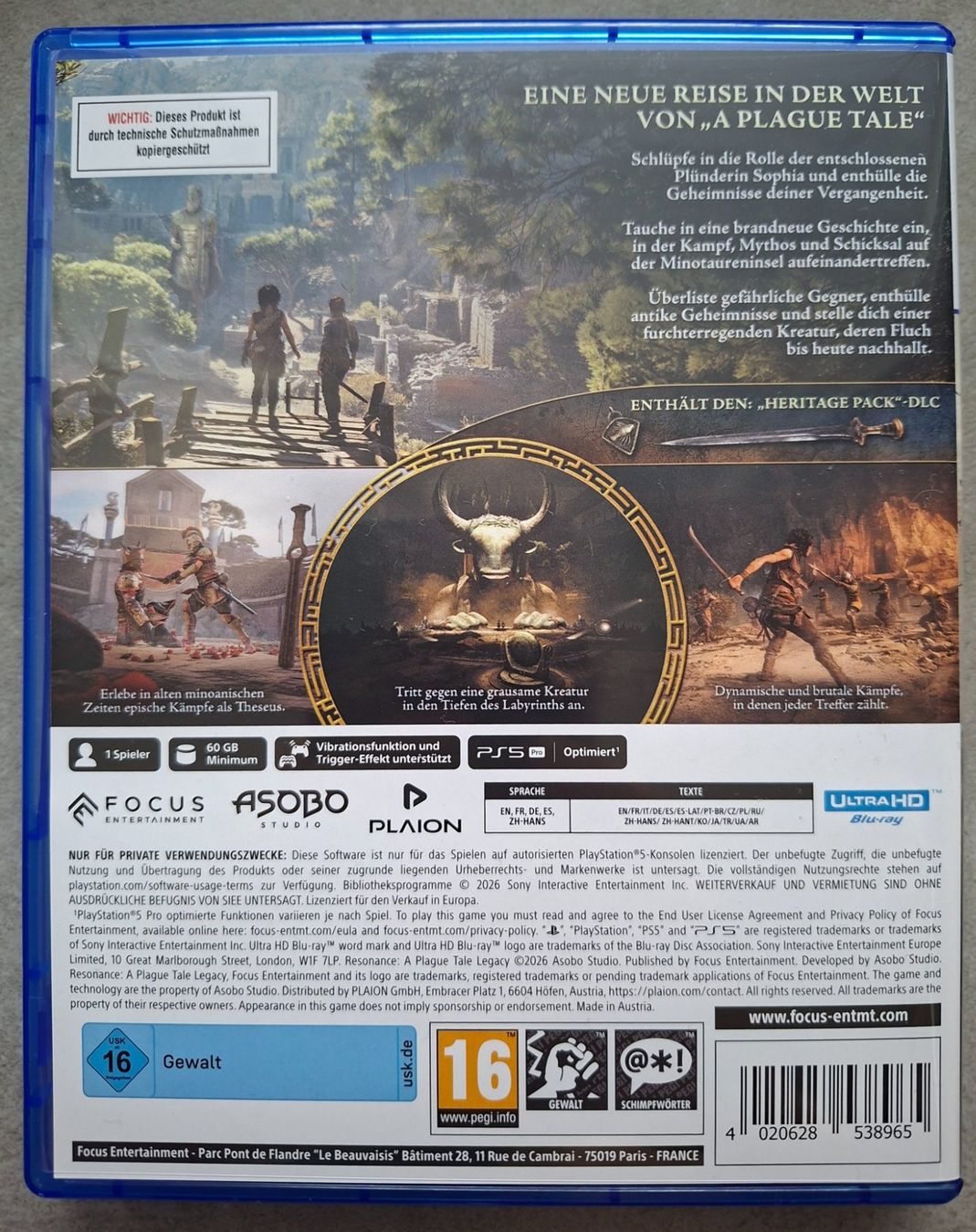 Giochi: Resonance - A Plague Tale Legacy - PS5 – Usato da Waldkirch venduto da Cswys 1