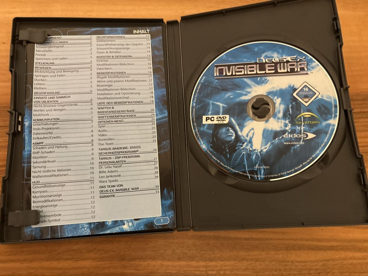 Giochi: PC Spiel Deus Ex Invisible War neuwertig – Usato da st.gallen venduto da Garagen_Verkauf 1