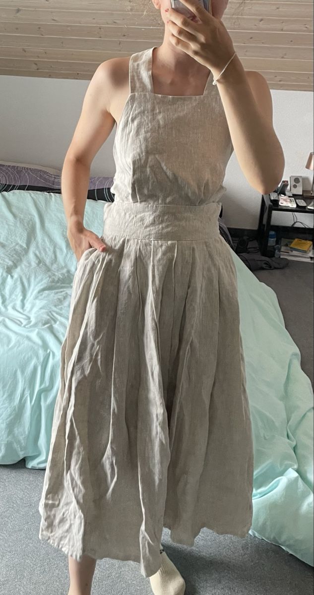 Robes: Leinenkleid selbstgenäht – D'occasion à Kriens par elly24 1