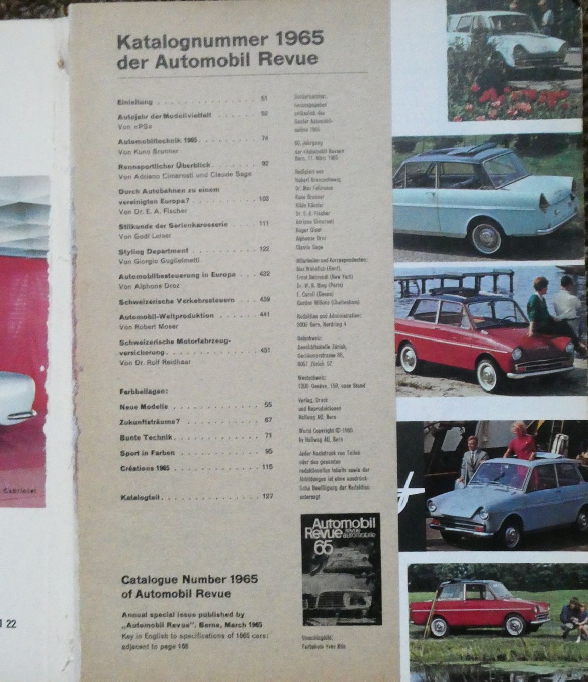 Libri: Automobil revue 1965 – Usato da Jegenstorf venduto da Ak50 1
