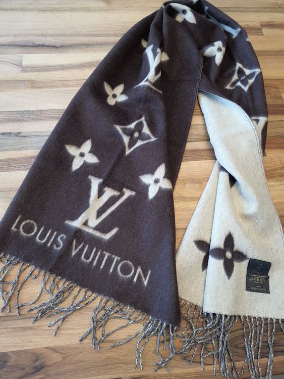 LOUIS VUITTON Damen Schal/Tuch aus Kaschmir in Grau