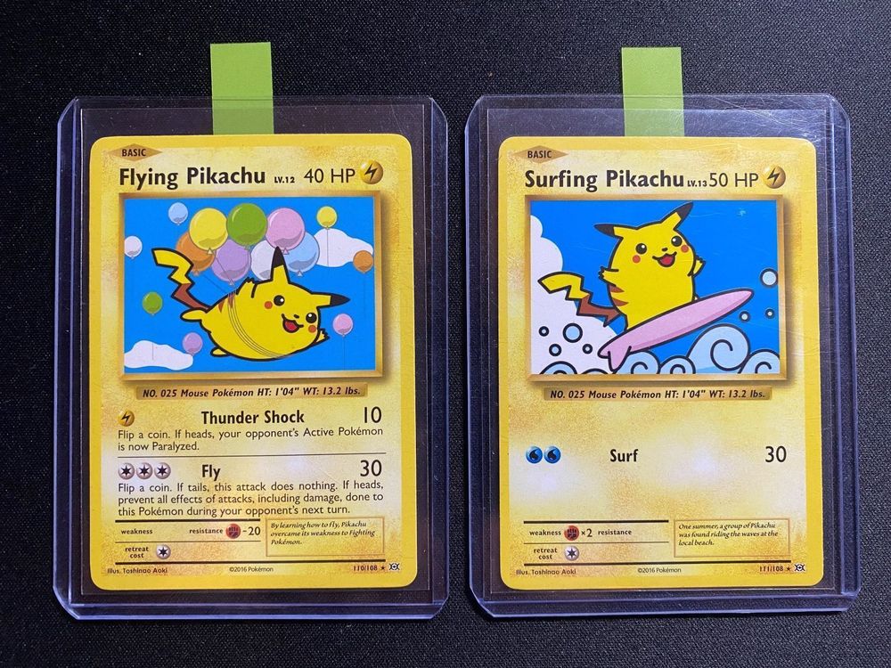 Flying Pikachu Surfing Pikachu XY Evolutions EN Kaufen Auf Ricardo