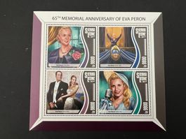 2017 Sierra Leone Eva Peron Evita Block **  (A107)