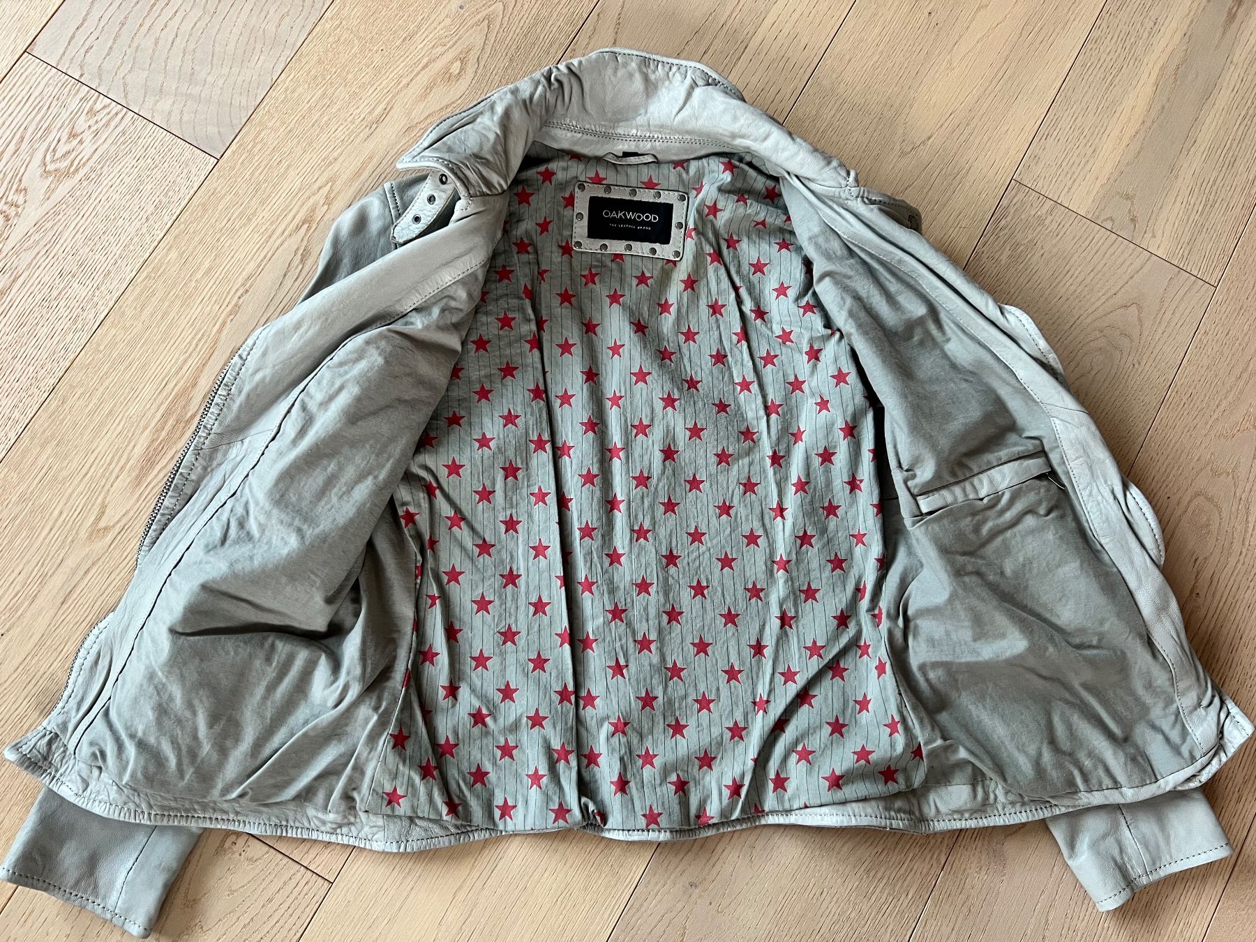 Jacken: Oakwood Lederjacke Gr. S hellgrau !!!Neuwertig!!! – Gebraucht aus Untereggen von alle27 2