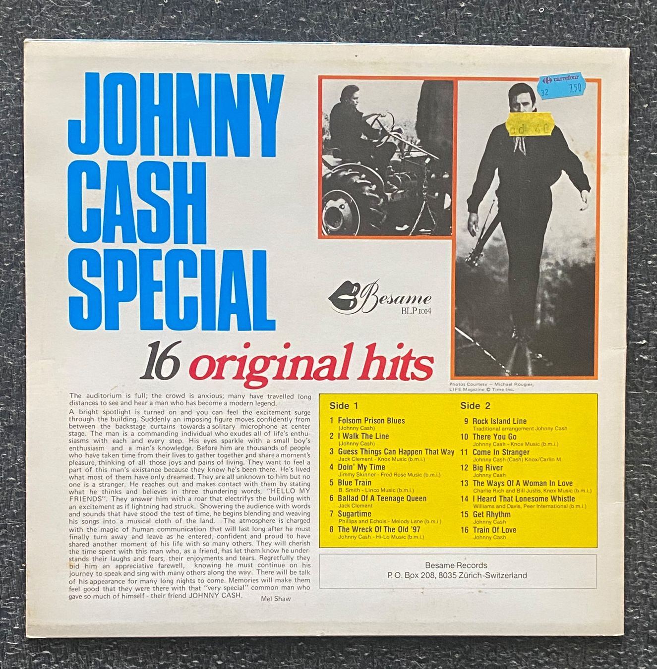 Schallplatten: Johnny Cash Special - 1 LP "16 orginal hits" – Gebraucht aus Schnottwil von Chasarmar 1