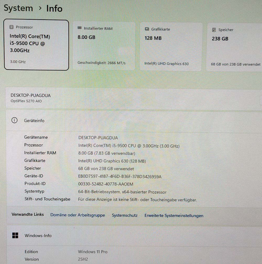 Dell PCs: DELL Optiplex 5270 AIO – D'occasion à Neuendorf par Buggle 6