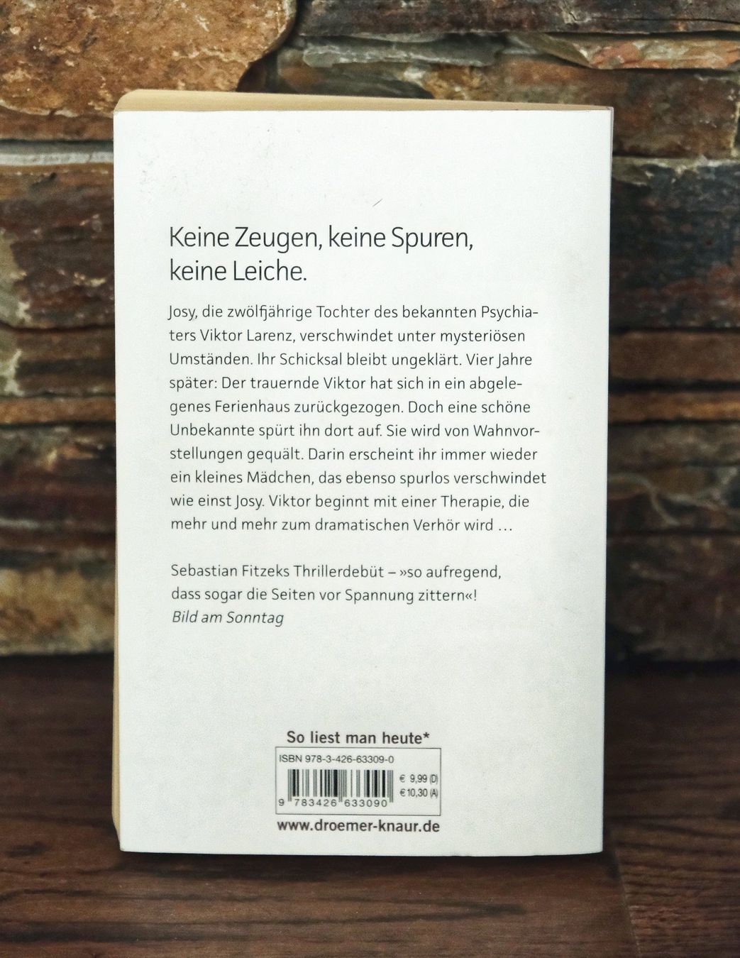Libri: Buch "Die Therapie" Fitzek Psychothriller – Usato da Winkel venduto da man_2qfr 1