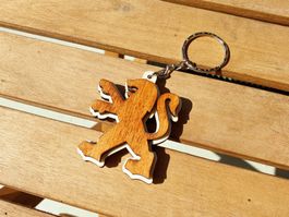 Schlüsselanhänger Peugeot aus Holz *handgemacht*