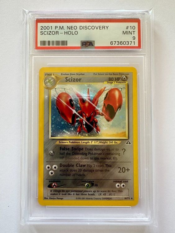 Pokémon Scizor Holo Neo Discovery PSA 9 Kaufen auf Ricardo