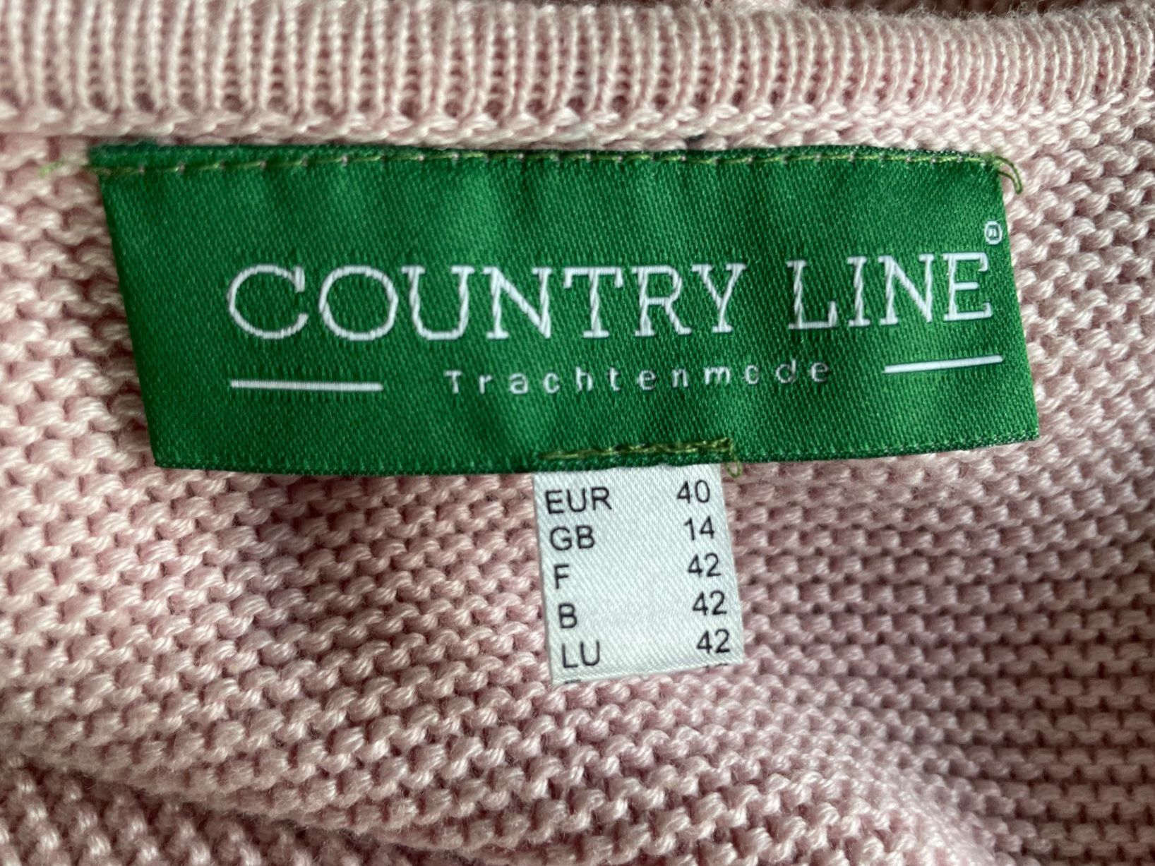 Kostüme: Dirndl mit Jacke, Country Line, rosa, Gr. 40 – Gebraucht aus Balzers von Golf-Lady 2