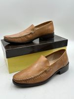DAVID Herren Leder Loafer Cognac Gr. 42 Vintage Schuhe