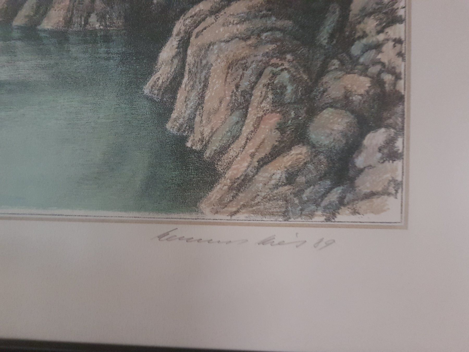 Grafica & Litografie: Ballone über Berg und See – Usato da Meikirch venduto da Bach24 1