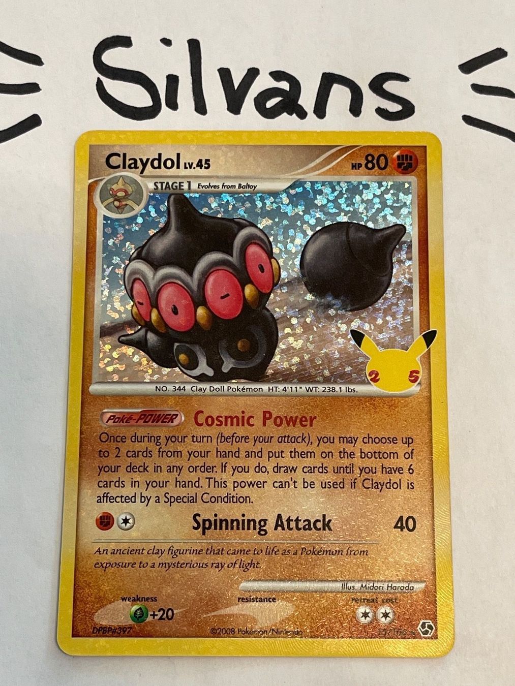 Pokémon Carte collezionabili: Claydol Lv. 45 Celebrations Anniversary 25th Englisch – Nuovo (secondo la descrizione) da Wil SG venduto da Silvans