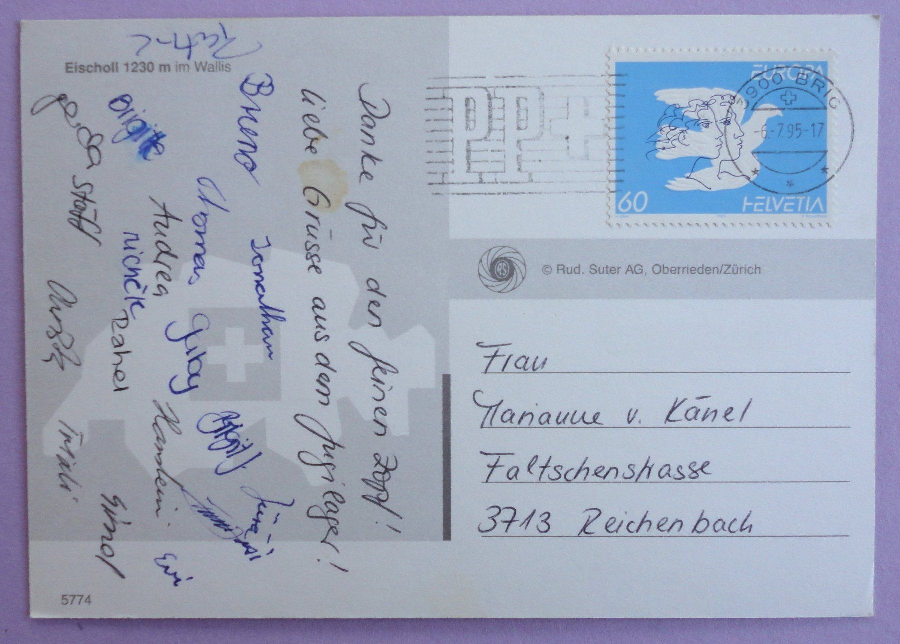 Cartoline postali: Eischoll 1230 m – Difettoso da Fétigny venduto da Billy2miny 1