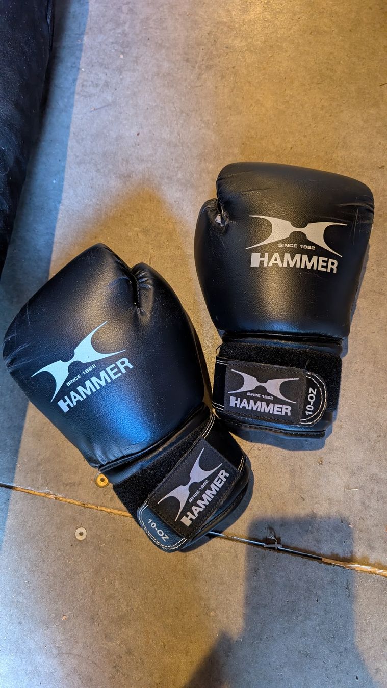 Sacchi da boxe: Hammer Boxsack mit Handschuhe – Usato da Finstersee venduto da Selina1029 1