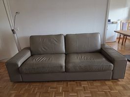 3er Sofa aus Leder