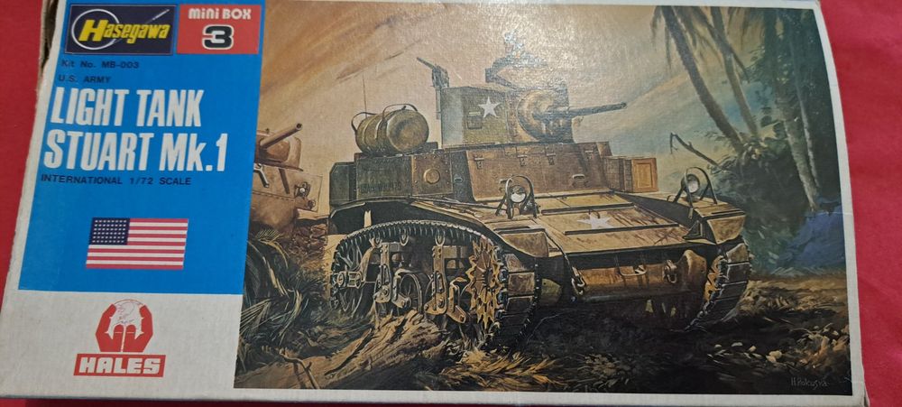 Notice De Montage Hasegawa - Light Tank Stuart MK1 1/72 - Kit Maquette Militaire