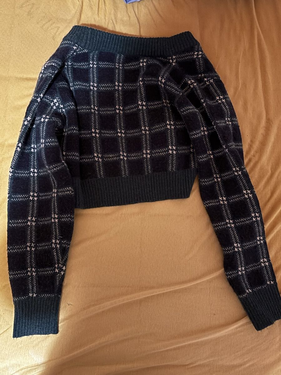 Maglioni & Felpe: Pull court à carreaux - Taille S – Usato da La Chaux-de-Fonds venduto da lea_77ly 1