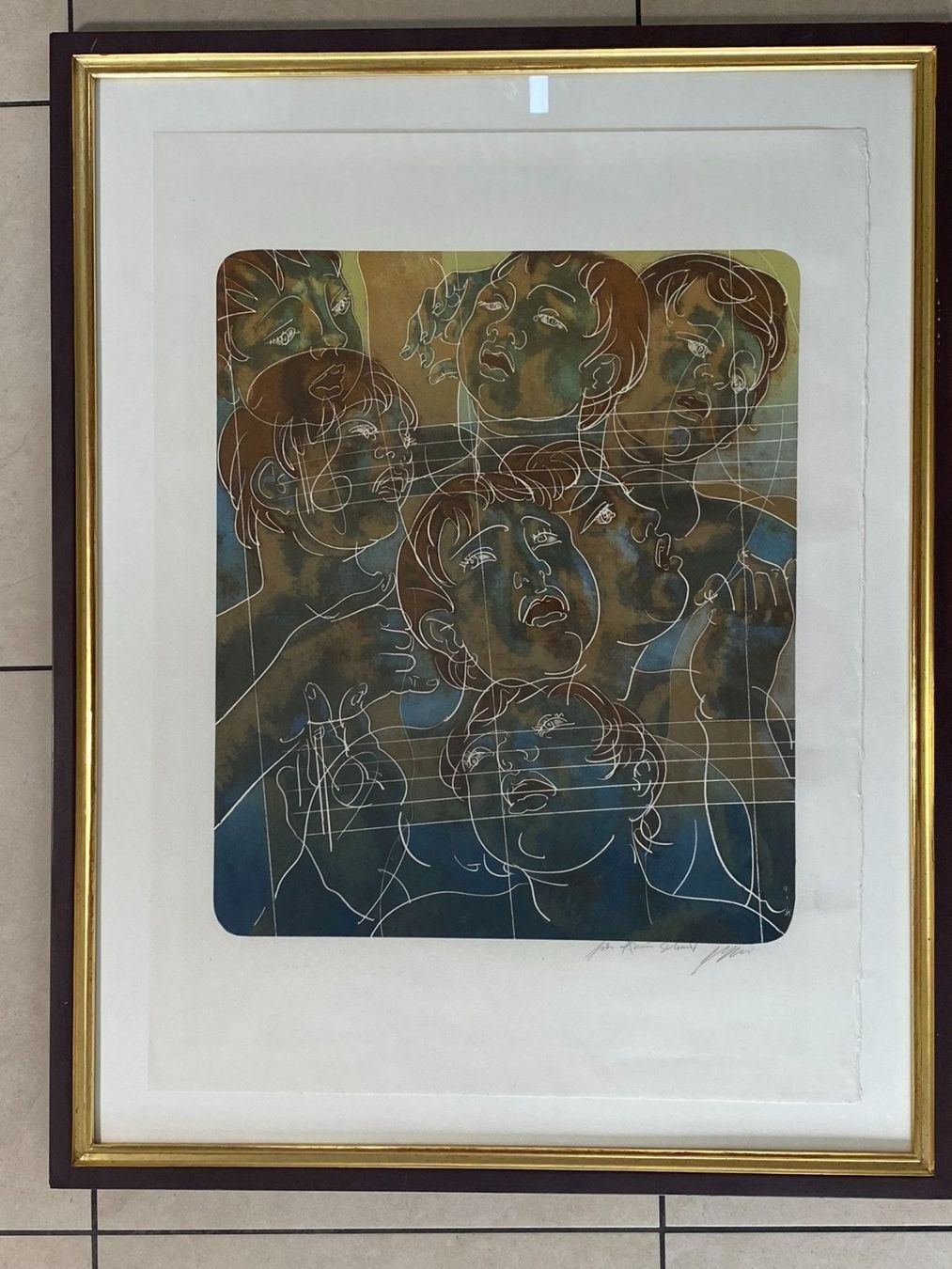 Grafica & Litografie: Hans Erni Original signiert Lithografie – Usato da Vaduz venduto da Unikate-Markt