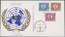 1957 - Genfer Aemter - OMS - Ersttagsbrief FDC ET