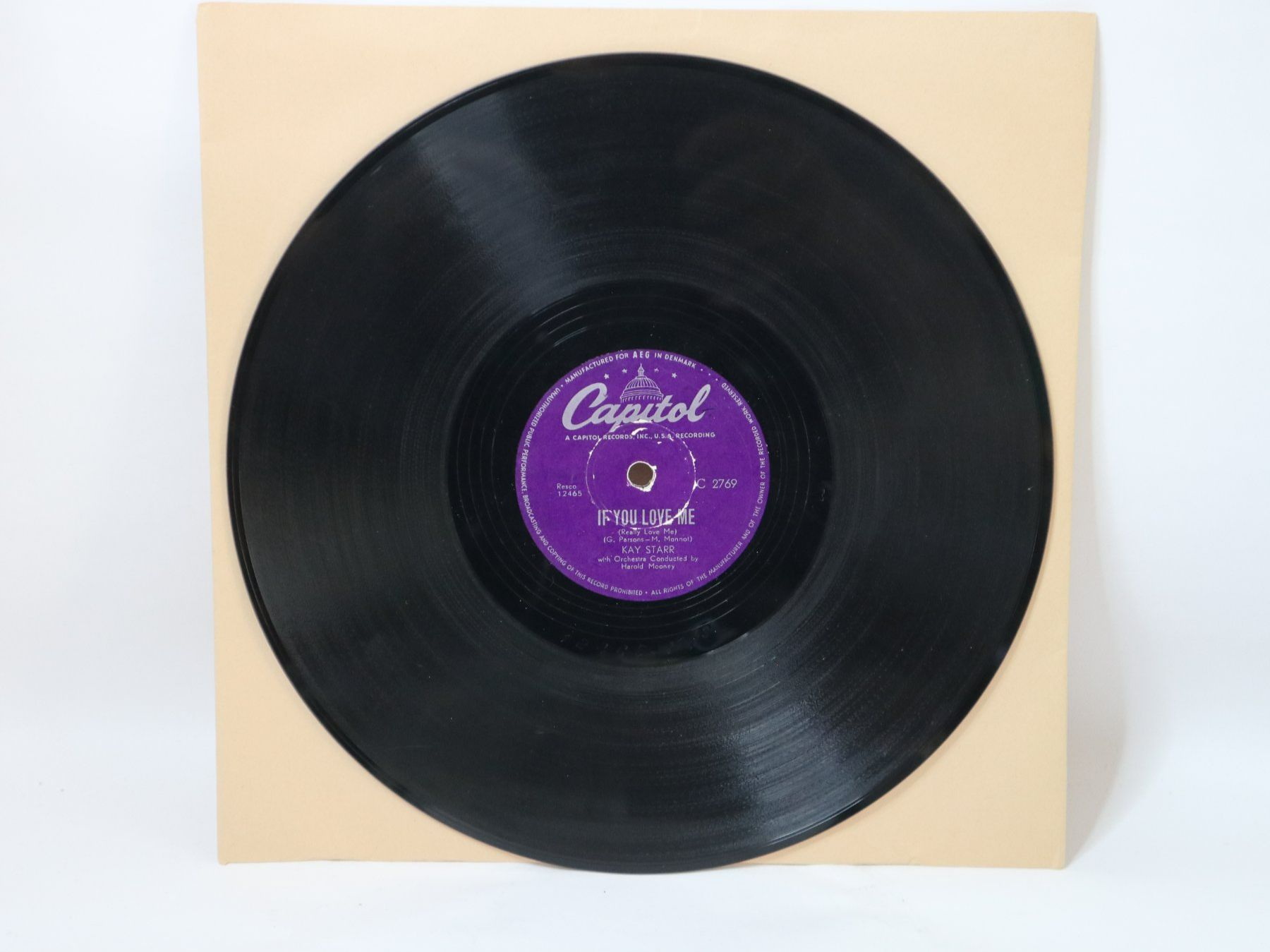 Dischi in vinile: Schellackplatte Kay Starr If You Love Me Schellack – Usato da Eschenbach SG venduto da Astalavista 1