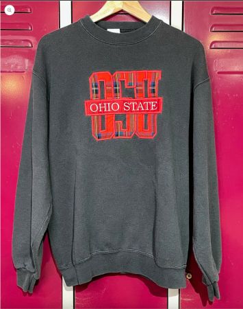 VINTAGE 90s OHIO STATE UNIVERSITY CREWNECK SWEATSHIRT SZ: L