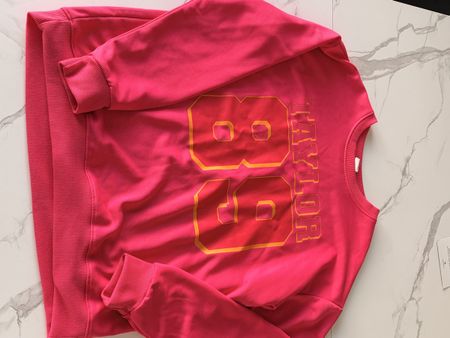 Pink Taylor 89 College-Style Pullover, Grösse S