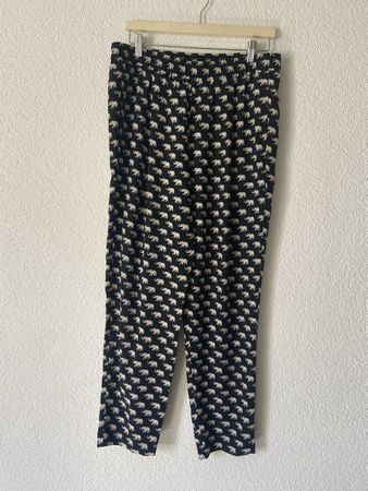 Max Mara Hose 100% Seide M/L