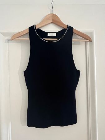 LeGer/About You Stricktop mit Strass, Gr. S, neu