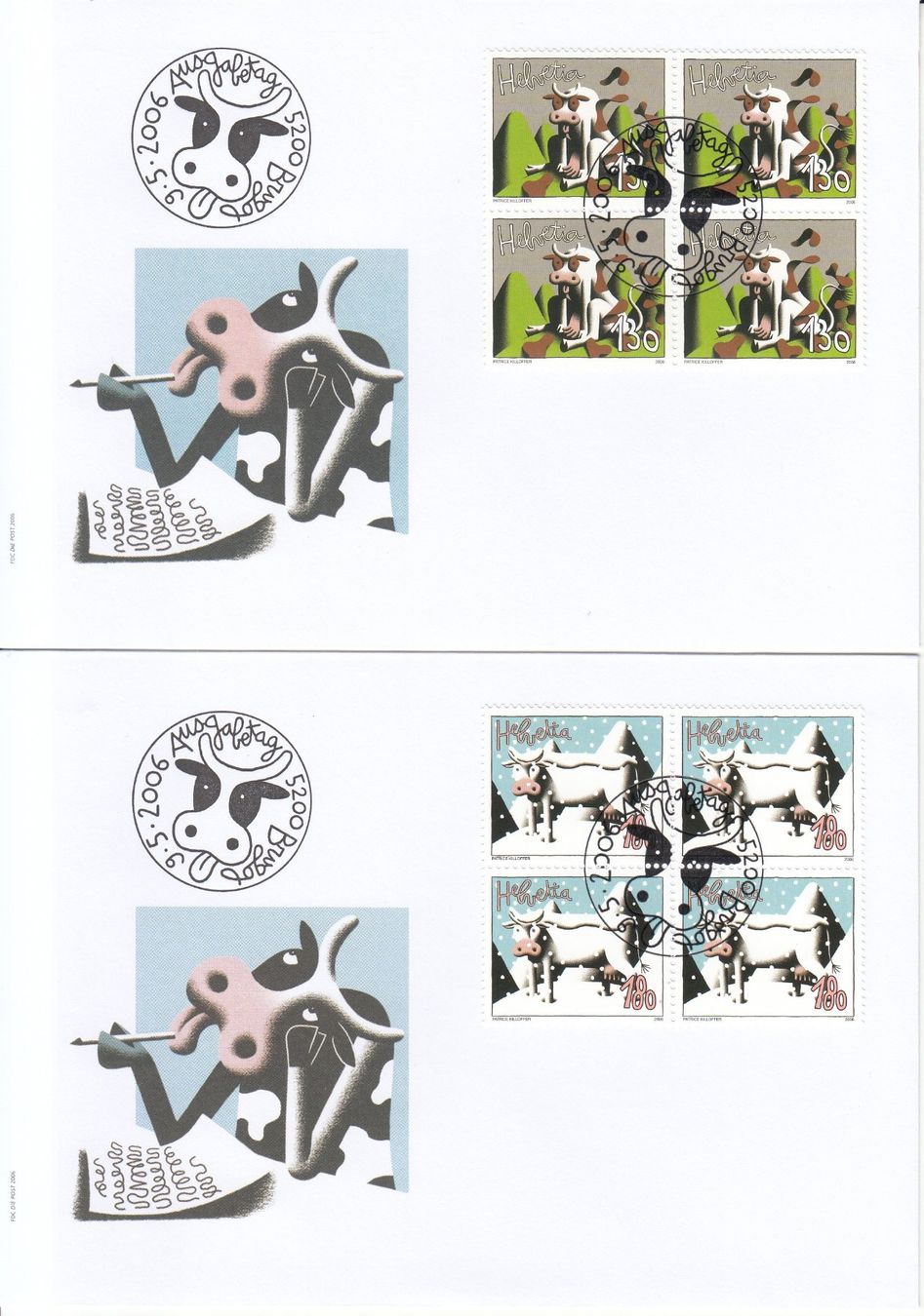 Tutti i francobolli: SBK 1198 - 1201 im 4er-Block FDC – Usato da Bürglen TG venduto da StampGraf 2