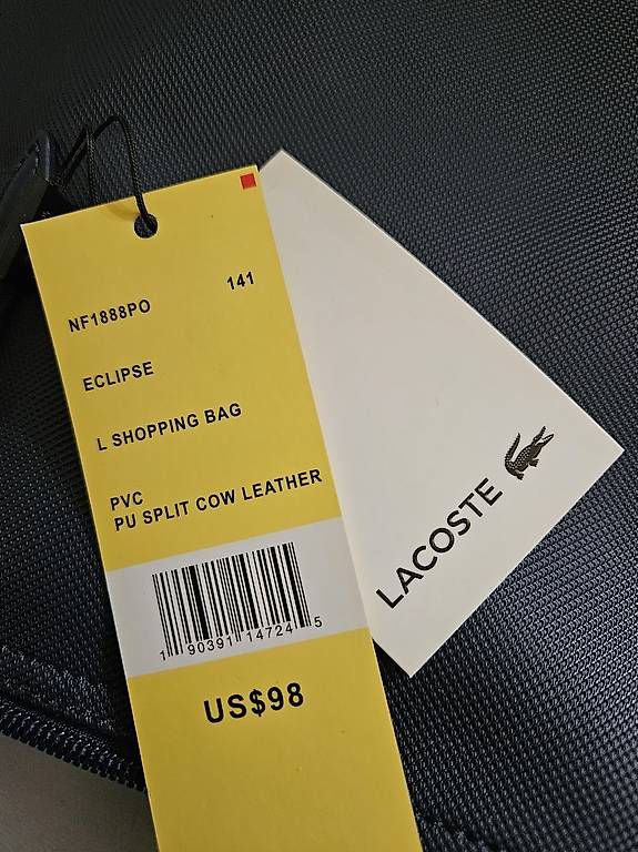 Lacoste Borse da donna: Lacoste SHOPPING Tasche neu, blau – Nuovo e nell'imballaggio originale da Luzern venduto da Caro2601 1