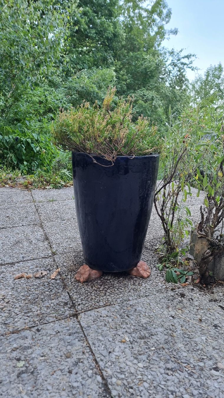 Vasi per fiori: Keramiktopf dunkelblau – Usato da Twann venduto da MW51