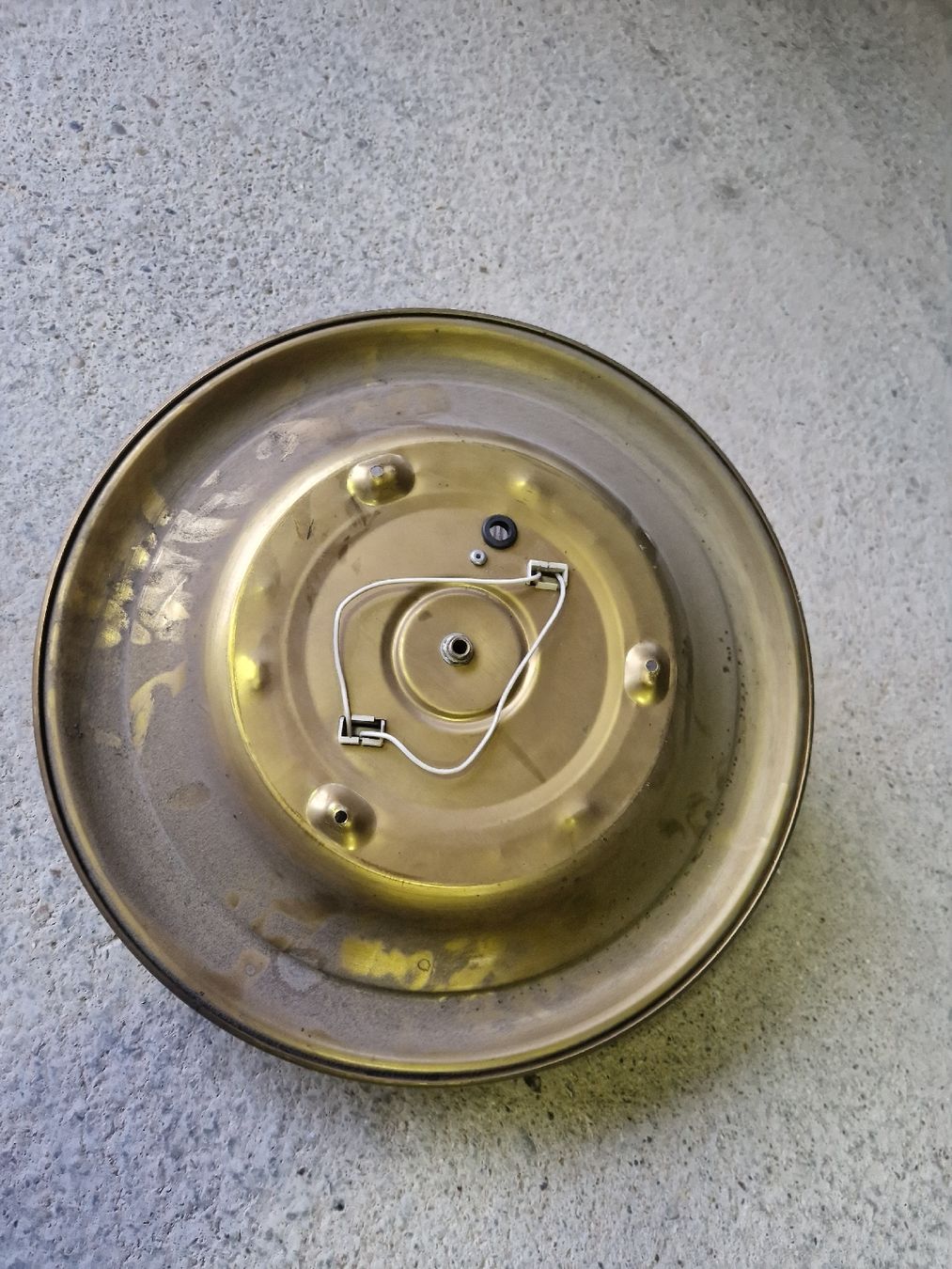 Lampadari & plafoniere: Deckenlampe Messing/Glas, Retro, gut erhalten, Maisonette De – Usato da Nesslau venduto da Nikos73 2