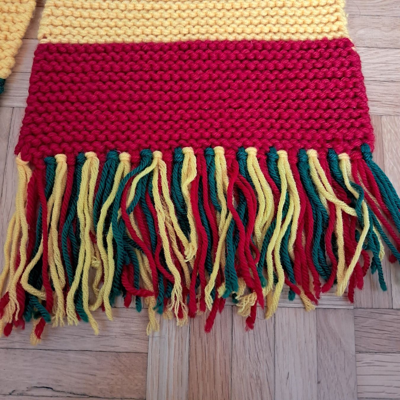Foulards, Tücher & Schals: Winterschal Wolle gestrickt, Fransen, bunt – Gebraucht aus Meilen von Vaurien15 2