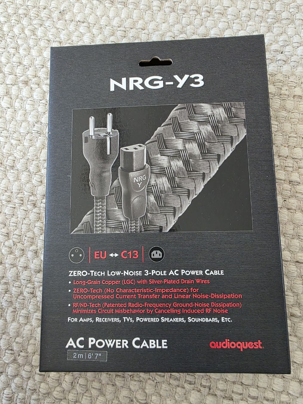 AudioQuest Cavi: Audioquest NRG Y3 – Nuovo e nell'imballaggio originale da Kriens venduto da A.I.V