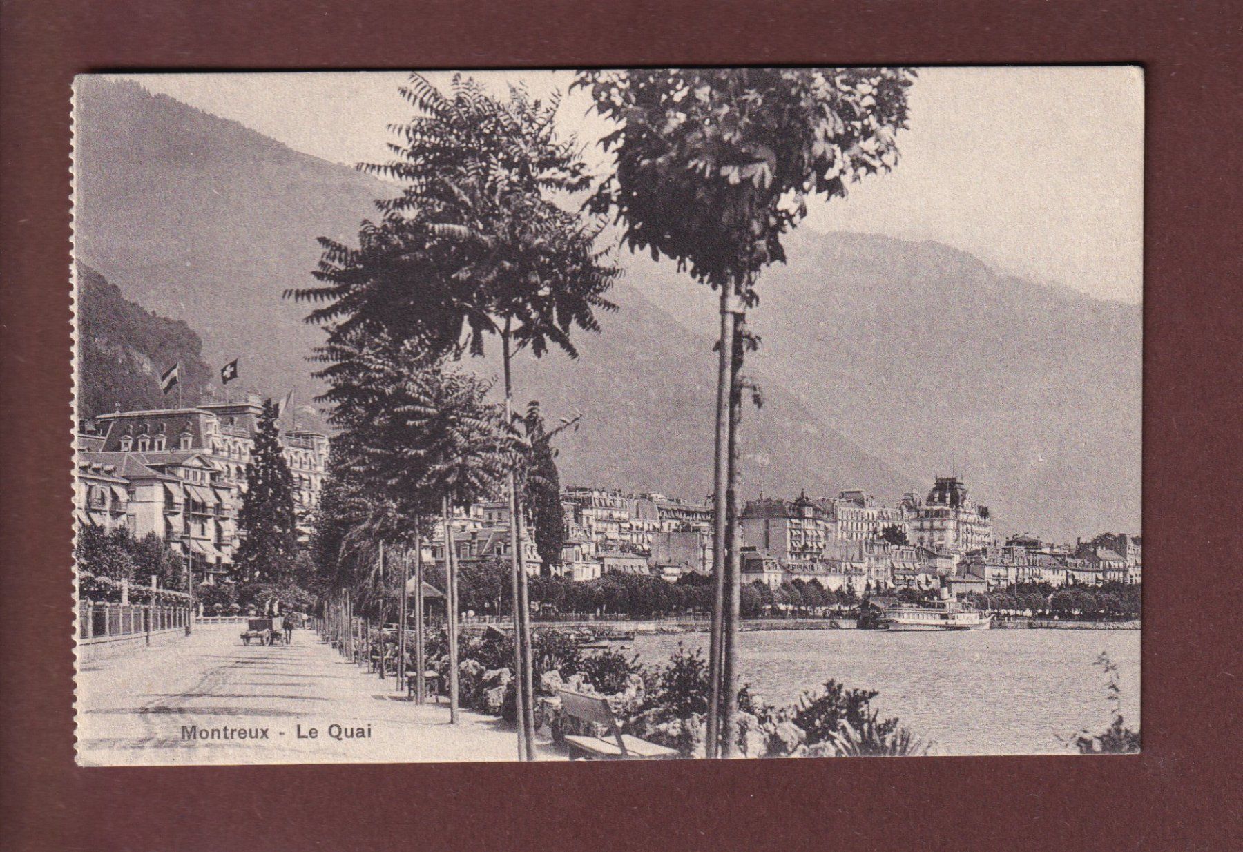Ansichtskarten: MONTREUX - Le Quai – Gebraucht aus Pully von nicecards