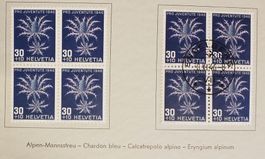 1946, Geschenkheft Pro Juventute ET, im 4-Block Kt. 170.-++