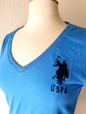 US POLO ASSN M SHIRT SPORTLICH MIT STICKEREI USA TOP HOSE