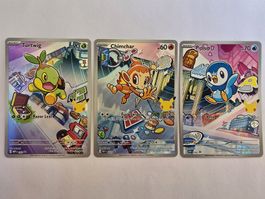 Pokémon Turtwig Chimchar Piplup First Partner Set EN🇬🇧